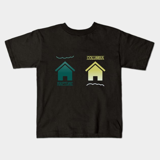 Minimalist Bioshock Kids T-Shirt by Manoss